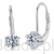 Eleganckie srebrne kolczyki z Moissanitami 0,5 ct bigle zamykane srebro 925