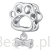 Srebrny charms łapka pieska z kostką koralik srebro 925 beads
