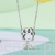 Charms srebro 925 łapka pieska z kostką koralik do bransoletki modułowej charms