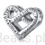Srebrny charms serce z grawerem ,,I love you forever and ever" koralik srebro 925 beads