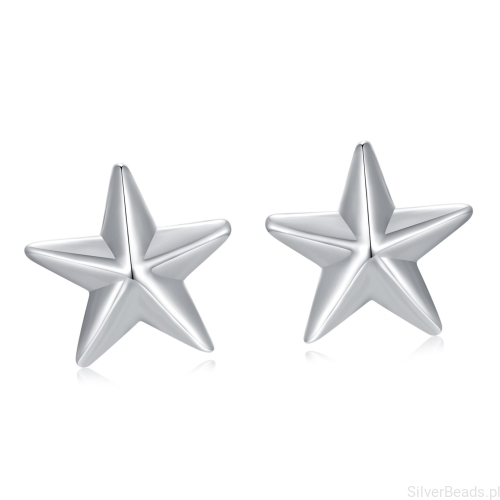 Srebrne kolczyki delikatne gwiazdki sztyfty srebro 925