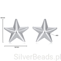 Wymiary wielkość srebrnych kolczyków. Srebrne kolczyki  delikatne gwiazdki