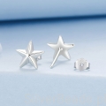 kolczyki ze srebra próby 925 delikatne gwiazdki