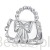Srebrny charms torebka w kokardki koralik beads srebro 925