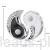 Wymiary koralika charms ze srebra próby 925 beads kryształowe dwie połówki Yin Yang