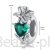 Wymiary koralika charms ze srebra próby 925 beads  Srebrny stoper charms zielone serce i kwiat lilii stoper do bransoletki srebro 925