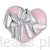Srebrny charms serduszko z kokardką srebrny koralik beads srebro 925