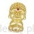 Srebrny pozłacany charms Budda koralik srebro 925 beads