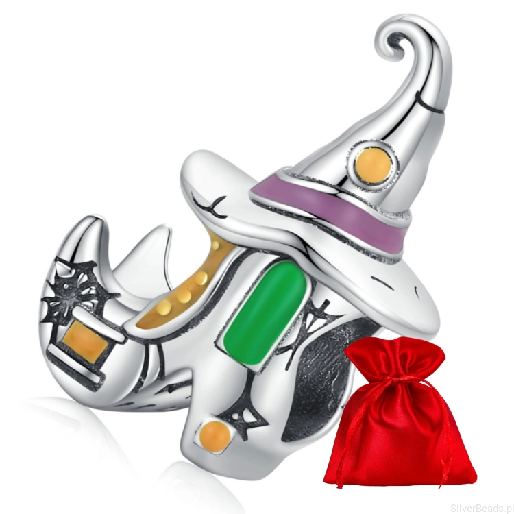 Elegancki satynowy woreczek gratis do każdego zamówienia koralików charms magiczny bucik czarownicy