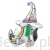 Srebrny charms magiczny bucik czarownicy koralik beads srebro 925