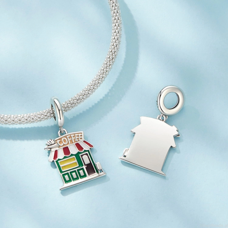 Uniwersalny charms kawiarnia do bransoletek modułowych Pandora, Apart, Yes, Kruk i innych.