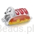 Srebrny charms jamnik hot dog koralik beads srebro 925