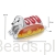 Wymiary koralika charms ze srebra próby 925 beads  jamnik hot dog