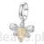 Srebrna zawieszka pszczółka świecąca w ciemności srebro 925 beads koraliki