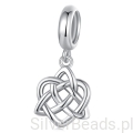 Srebrna zawieszka węzeł celtycki koralik srebro 925 beads