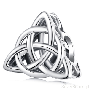 Srebrny charms węzeł celtycki beads srebro 925