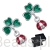 Kopia Eleganckie prezentowe pudełeczko gratis. Kolczyki  czterolistne koniczynki z biedronkami