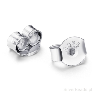 Srebrne duże motylki do kolczyków sztyfty 2 szt srebro 925