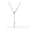 Srebrny naszyjnik o kwadratowym splocie z wężami srebro 925