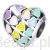 Srebrny charms tęczowe serduszko beads srebro 925 koralik