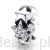 Srebrny charms gwiazdy ozdobione kryształkami beads srebro 925 koralik
