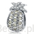 Srebrny charms kryształowy ananas beads srebro 925 koralik