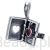 Srebrny charms otwierana ramka z grawerem i serduszkiem koralik beads srebro 925