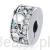Srebrny charms kosmiczna spinka stoper srebro 925 koralik