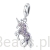 Srebrny charms kryształowy jednorożec zawieszka beads srebro 925