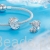 Charms ze srebra próby 925 opalizujący księżyc ze śnieżynkami