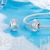 Charms ze srebra próby 925 Szklany charms z płatkami śniegu