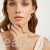 elegancki pierścionek ze srebra 925 z roślinnym zdobieniem