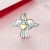Charms srebro 925 aniołek z pozłacanym serduszkiem koralik do bransoletki modułowej charms