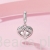 Charms srebro 925 serce ze stópkami koralik do bransoletki modułowej charms