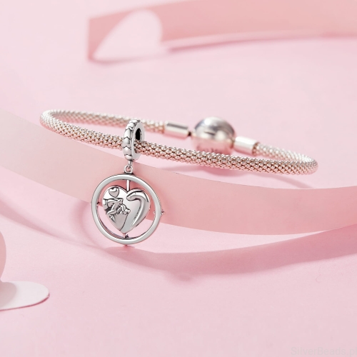 Uniwersalny charms serce rodzinne do bransoletek modułowych Pandora, Apart, Yes, Kruk i innych.
