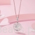 srebrny charms próba 925 serce rodzinne