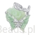 Srebrny charms róża z motylkiem beads srebro 925 koralik