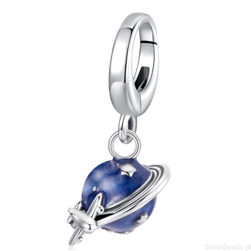 Srebrny charms dla podróżnika zapinany koralik zatrzask beads srebro 925