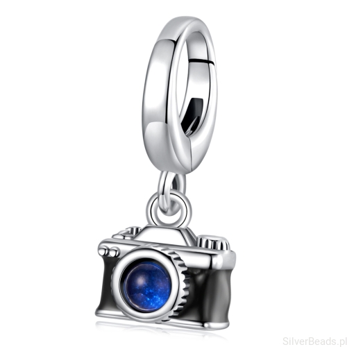 Srebrny charms aparat zapinany koralik zatrzask beads srebro 92525