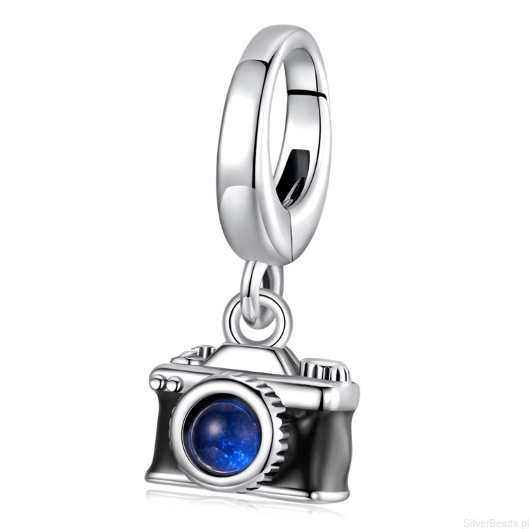 Srebrny charms aparat zapinany koralik zatrzask beads srebro 92525