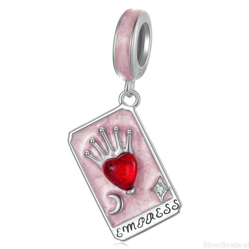 Karta Tarota cesarzowa charms srebro 925 zawieszka do bransoletki