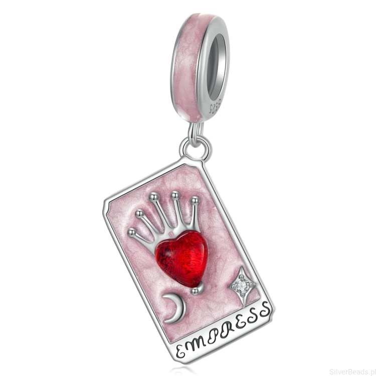 Karta Tarota cesarzowa charms srebro 925 zawieszka do bransoletki