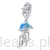 Charms ze srebra niebieska meduza srebro 925 zawieszka do bransoletki