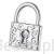 Srebrny charms kłódka beads srebro 925 koralik