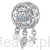 Srebrny charms łapacz snów z muszlami beads srebro 925 koralik
