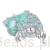 Srebrny charms krab ozdobiony kryształkami beads srebro 925 koralik