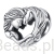 Srebrny charms serduszko dziewczyna z koniem beads srebro 925 koralik