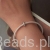 Srebrna modułowa bransoletka typu Pandora i charms  irysy z kryształkami