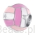 Srebrny charms różowa piłka do siatkówki beads srebro 925 koralik
