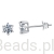 Srebrne kolczyki Moissanity 0,5 ct srebro 925 rozmiar M